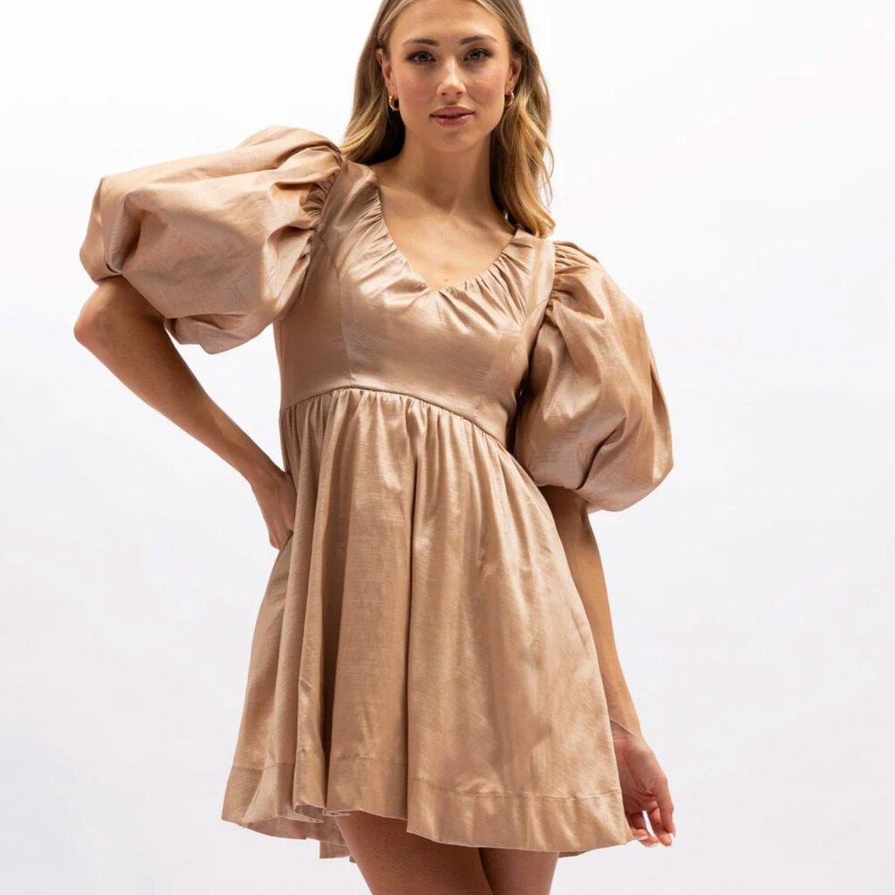Auerta Erica Mini Dress - Champagne